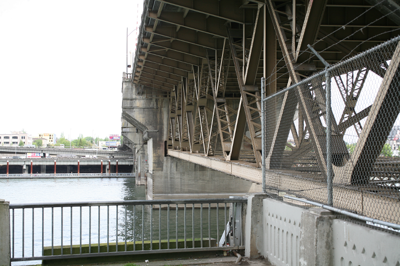 underside of Burnside Bridge