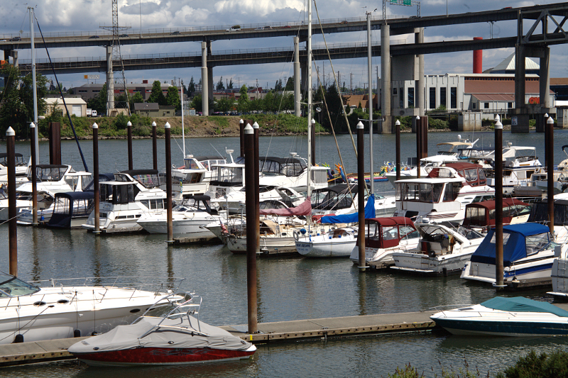Boats at marina