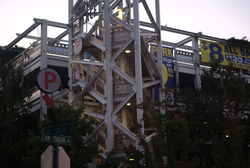 Portland Night Street Scene
