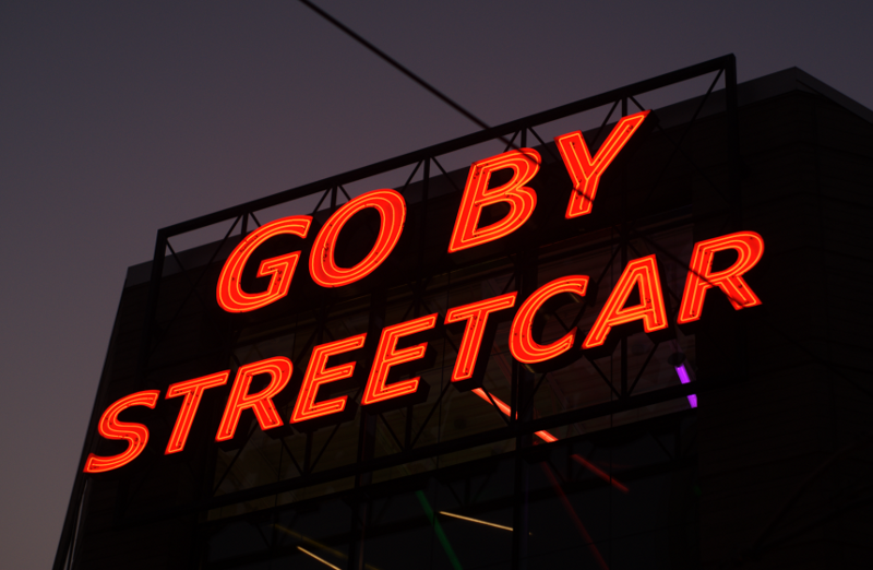 Portland Night Street Scene