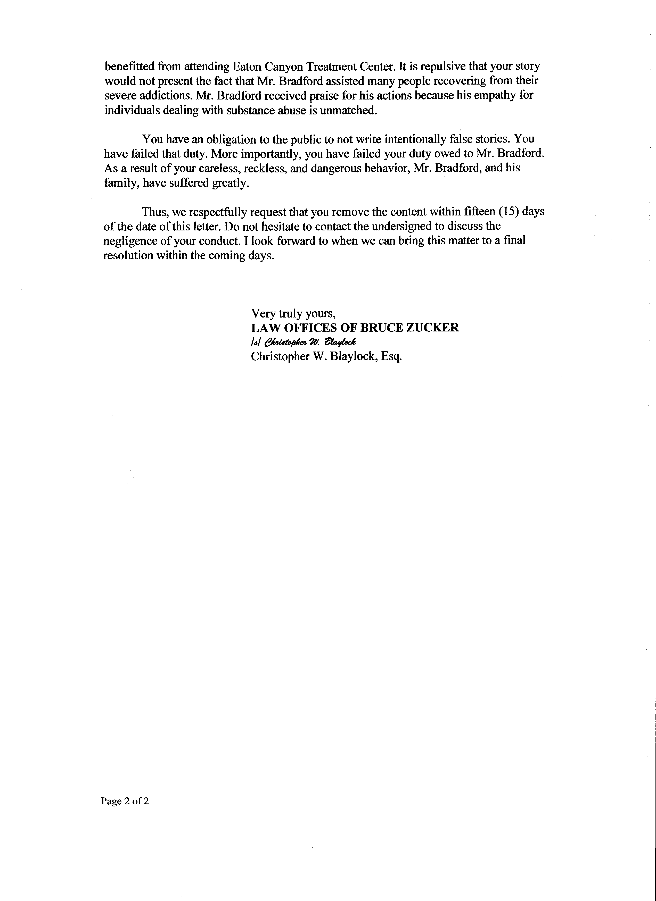 Zucker Letter page 2