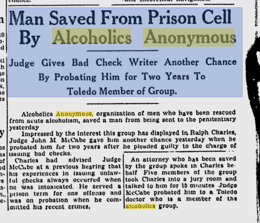 AA newspaper article