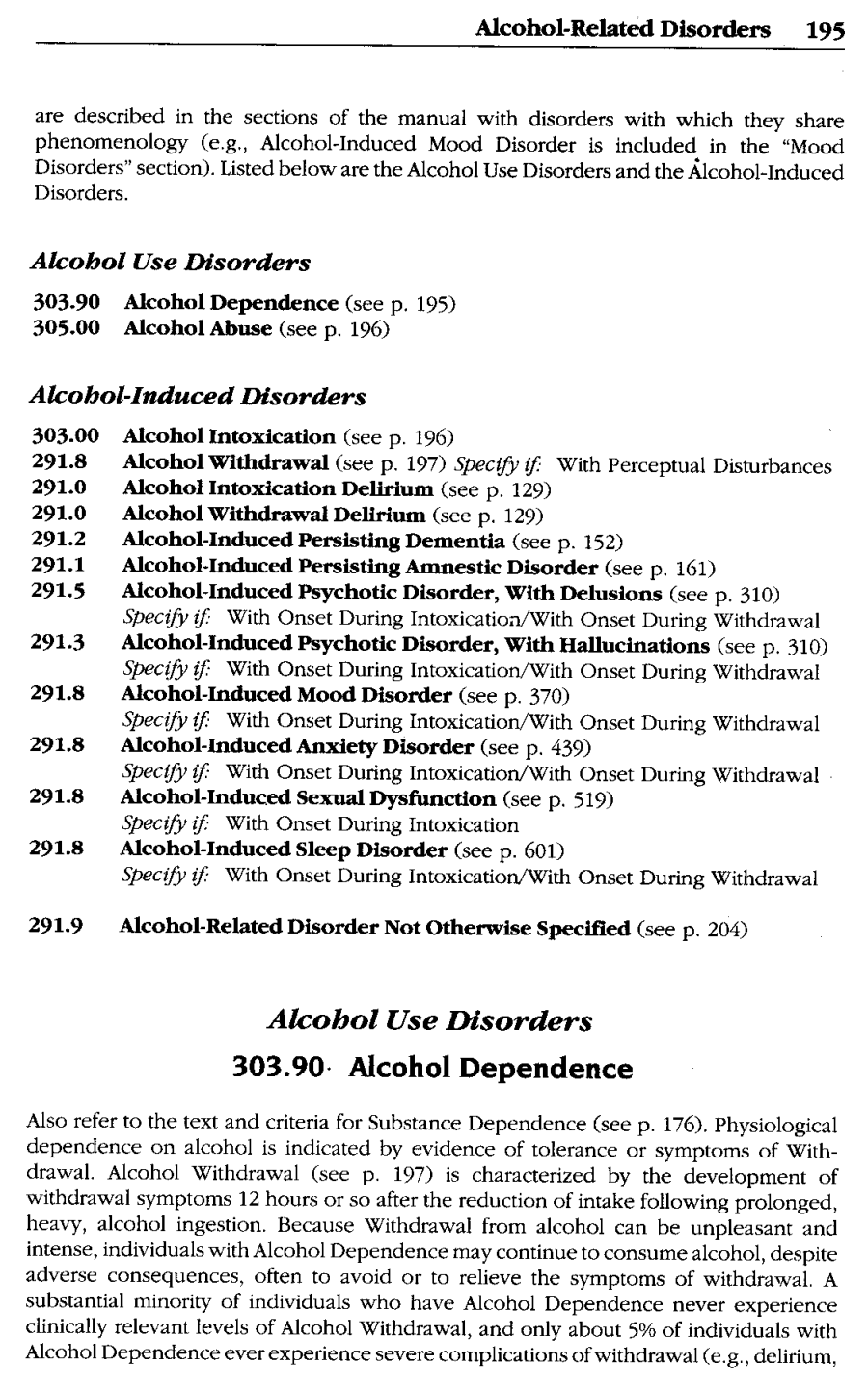 APA page on alcohol abuse