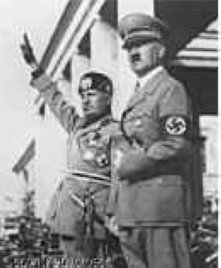 Benito Mussolini and Adolf Hitler